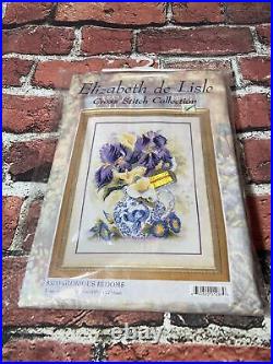 Elizabeth de Lisle Glorious Blooms Cross Stitch Kit NIP # 83753 Iris And Flowers