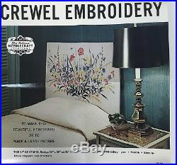 Elsa Williams Florence Crewel Embroidery Kit Headboard or Picture Italian Floral