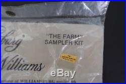 Elsa Williams The Farm Williamsburg Sampler Kit 29005 Embroidery Linen Salter