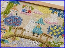 Embroidery Kit? Moomin Cross-Stitch Kit On the Bridge in Moominvalley/Frame