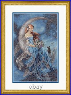 Enchanting Moon Fairy Counted Cross Stitch Kit 10'' x 15'' Gold Collection