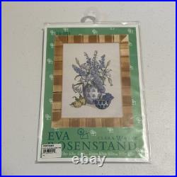 Eva Rosenstand 14-461 Blue Floral Vase Cross Stitch Kit