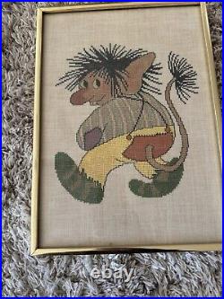 Eva Rosenstand 3 counted cross stitch kit OGRES 14x10 RARE