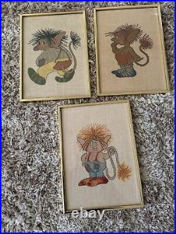 Eva Rosenstand 3 counted cross stitch kit OGRES 14x10 RARE