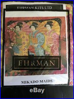 Exquisite Ehrman Mikado Maids Tapestry Needlepoint Kit Cushion Pillow Front NEW
