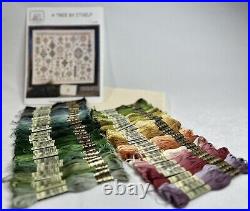 Exquisite Rosewood Manor A Tree Itself Sampler Kit /w ALL Floss And Fabric NEW