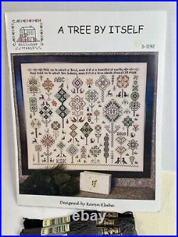 Exquisite Rosewood Manor A Tree Itself Sampler Kit /w ALL Floss And Fabric NEW