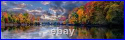 Extra Large Diamond Painting 5D Full Drill Round Autumn Forest Landscape Scenic