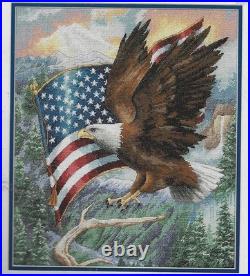 FLIGHT OF FREEDOM EAGLE, Dimensions Gold Collection Cross Stitch Kit NEW #35077