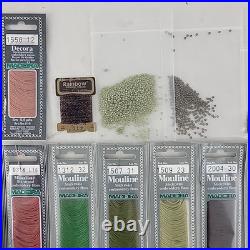 Fall Festival X Stitch Kit Liz Turner Diehl Beaded Knot Garden Linen Sampler