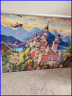Finished Completed Framed Diamond Painting Neuschwanstein Castle. Full Drill