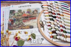 Fishing Harbor LetiStitch Counted Cross Stitch Kit Quiet Cove