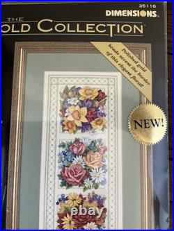 Five-piece lot. New in packaging. Dimensions Gold, Four Season collection