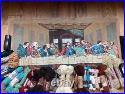 Flour de Paris #5060 Needlepoint kit The Last Supper 20 X 36. + yarn Flour de Paris #5060 Needlepoint kit The Last Supper 20 X 36. + yarn