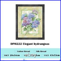 Flowers Portrait Cross Stitch Kits Lovely Design Canvas Embroidery House Display