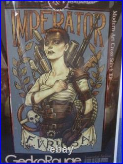 Gecko Rouge Imperator Furiosa Cross Stitch KIT Medusa Dollmaker Modern Art RARE