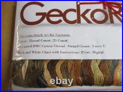 Gecko Rouge Imperator Furiosa Cross Stitch KIT Medusa Dollmaker Modern Art RARE Gecko Rouge Imperator Furiosa Cross Stitch KIT Medusa Dollmaker Modern Art RARE