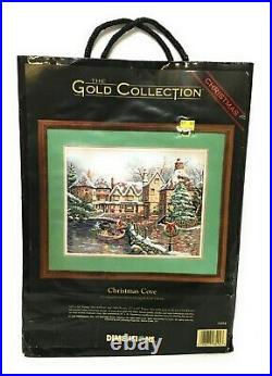Gold Collection CHRISTMAS COVE Carl Valente Counted Cross Stitch Kit SEALED New