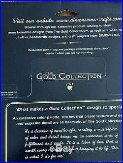Gold Collection Dimensions Cross Stitch Kit Exquisite Lily Sampler NIP #35064
