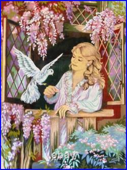 Good Morning Printed Canvas or Threads Kit for Needlepoint Orchidea C937