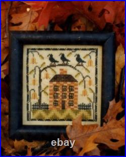 Goode Huswife Stitching House Crow Sampler KITTED with Thread Linen Cross Stitch