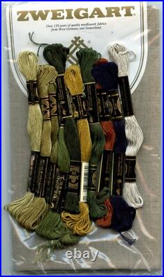 Goode Huswife Stitching House Crow Sampler KITTED with Thread Linen Cross Stitch