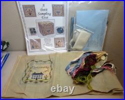 HTF Cherished Stitches A PETIT SAMPLING ETUI Box CCS KIT with Finishing KIT