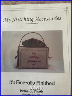 HTF It's Fine-Ally Finished MY STITCHING ACCESSORIES Kit Jackie du Plessis