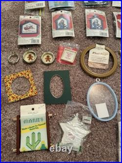 HUGE EMBROIDERY CROSS STITCH BUNDLE Vintage NEW