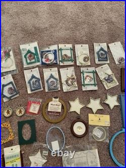 HUGE EMBROIDERY CROSS STITCH BUNDLE Vintage NEW