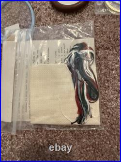 HUGE EMBROIDERY CROSS STITCH BUNDLE Vintage NEW