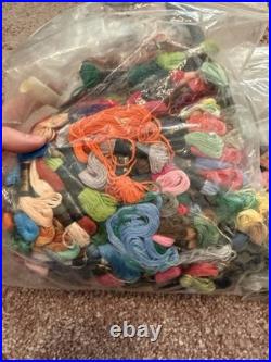 HUGE EMBROIDERY CROSS STITCH BUNDLE Vintage NEW