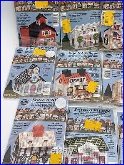 HUGE LOT OF 17 NMI Needlemagic Stitch A Village Counted Cross Kits Vintage HTF