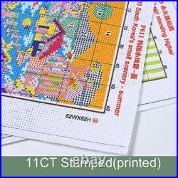 Happy Forever 11CT Stamped Cross Stitch, 12 Zodiac Signs Set, 14''X16'' For Each