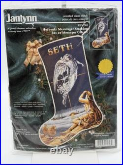 Heavenly Messenger Nativity Shepherd Angel Cross Stitch Stocking Kit 13-248 NEW Heavenly Messenger Nativity Shepherd Angel Cross Stitch Stocking Kit 13-248 NEW