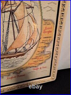 Heritage Collection Cross Stitch Kit Mapping the Seas Maritime by Elsa Williams