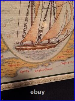Heritage Collection Cross Stitch Kit Mapping the Seas Maritime by Elsa Williams