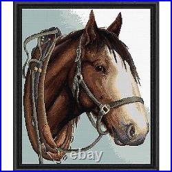 Herrschners Clydesdale Kit & Frame Counted Cross-Stitch