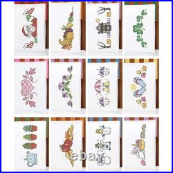 Herrschners Twelve Seasons Pillowcase Pairs Stamped Cross-Stitch