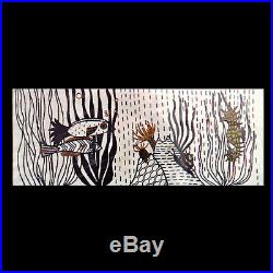 Hiawatha Aquarium Blackwork Embroidery Kit Erica Wilson 9 x 23 Vintage