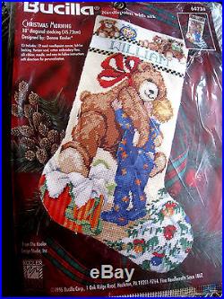 Holiday Bucilla Needlepoint Stocking Craft Kit, CHRISTMAS MORNING, 60736, Size 18