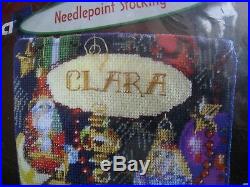 Holiday Bucilla Needlepoint Stocking Kit, CHRISTMAS ORNAMENTS, Rossi, 84645,18, NIP