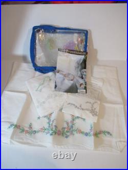 Huge Lot Embroidery + Cross Stitch Kits New Incomplete Hoops DMC Floss + More Huge Lot Embroidery + Cross Stitch Kits New Incomplete Hoops DMC Floss + More