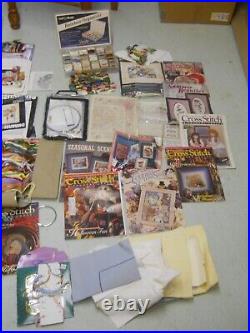 Huge Lot Vintage Cross Stitch & Crafting Kits Plus Lots Of Embroidery Thread