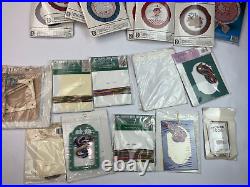 Huge Lot of 41 Vintage Cross Stitch Kits + Needlepoint Frame Animals + more! NEW