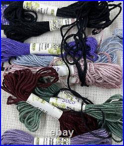 JUST NAN Black Magic Quilt OOP Chart + Embellishments + Started All Silk Threads