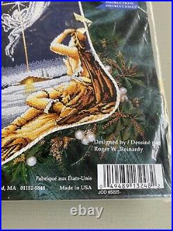 Jaclyn HEAVENLY MESSENGER Christmas Stocking Kit Cross Stitch Angel Shepard NOS