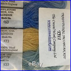 Jacobean Kit # 11 Crewel Work British Wool Embroidery Phillipa Turnbull Appleton