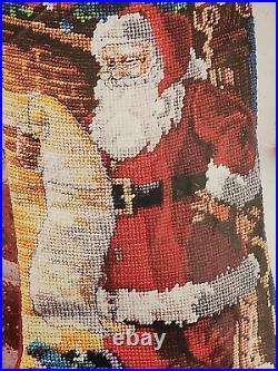 Janlynn 023-0432 CHECKING HIS LIST Needlepoint Stocking Kit Rossi Sealed