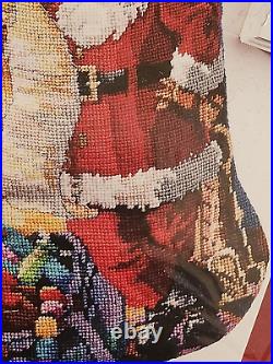 Janlynn 023-0432 CHECKING HIS LIST Needlepoint Stocking Kit Rossi Sealed